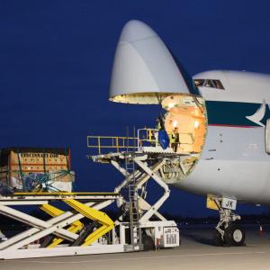 Logistics BusinessEndangered Rhinoceros Safely Arrives in Indonesia from Columbus Rickenbacker International Airport