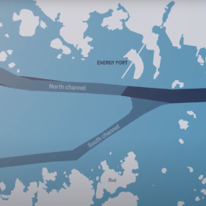 Construction of Skandia Gateway on track