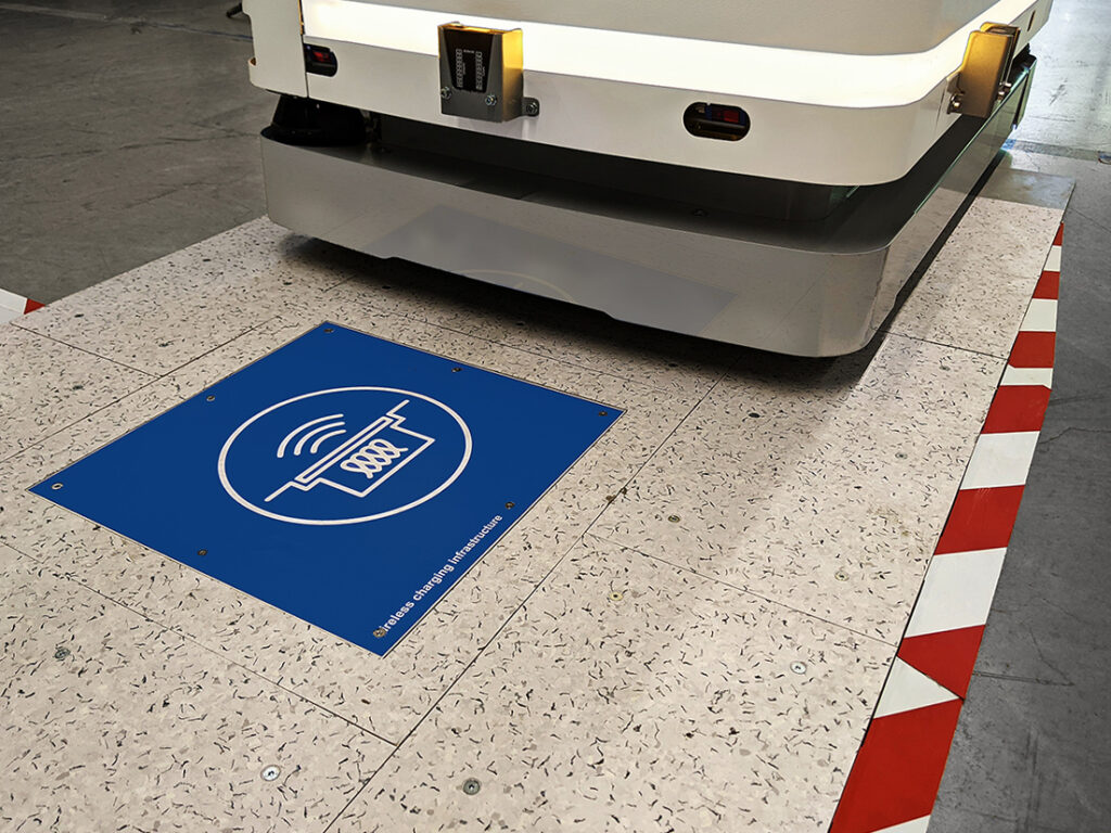 Logistics BusinessInductive Charging Increases Productivity of AGVs