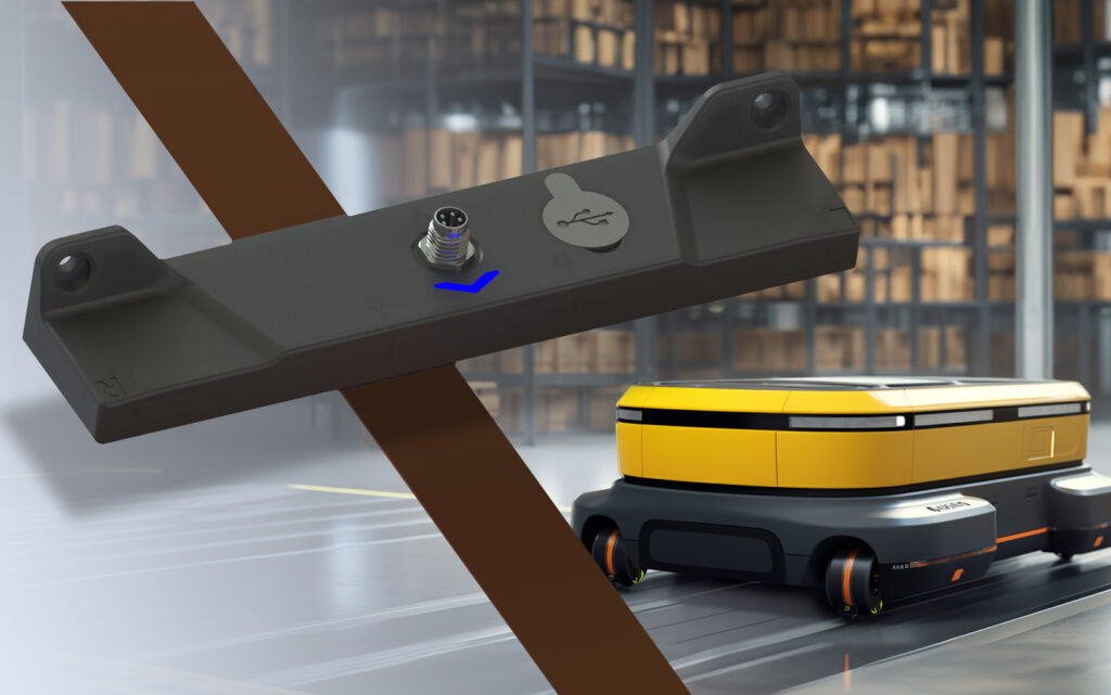 Logistics BusinessMagnetic Guide Sensor aids Mobile Robots Path Following