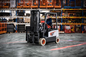 Logistics BusinessForklift Trucks Hanging Tough