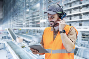 Logistics BusinessVirtual Warehouse Assistant has Open Ear for Colleagues