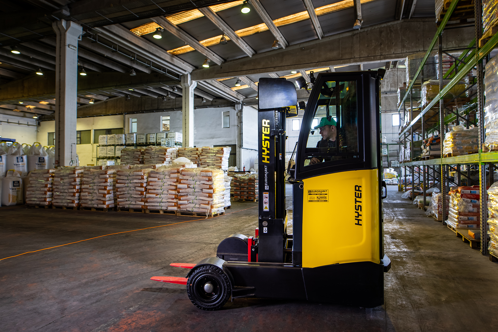 New Hyster Reach Truck Goes Outside