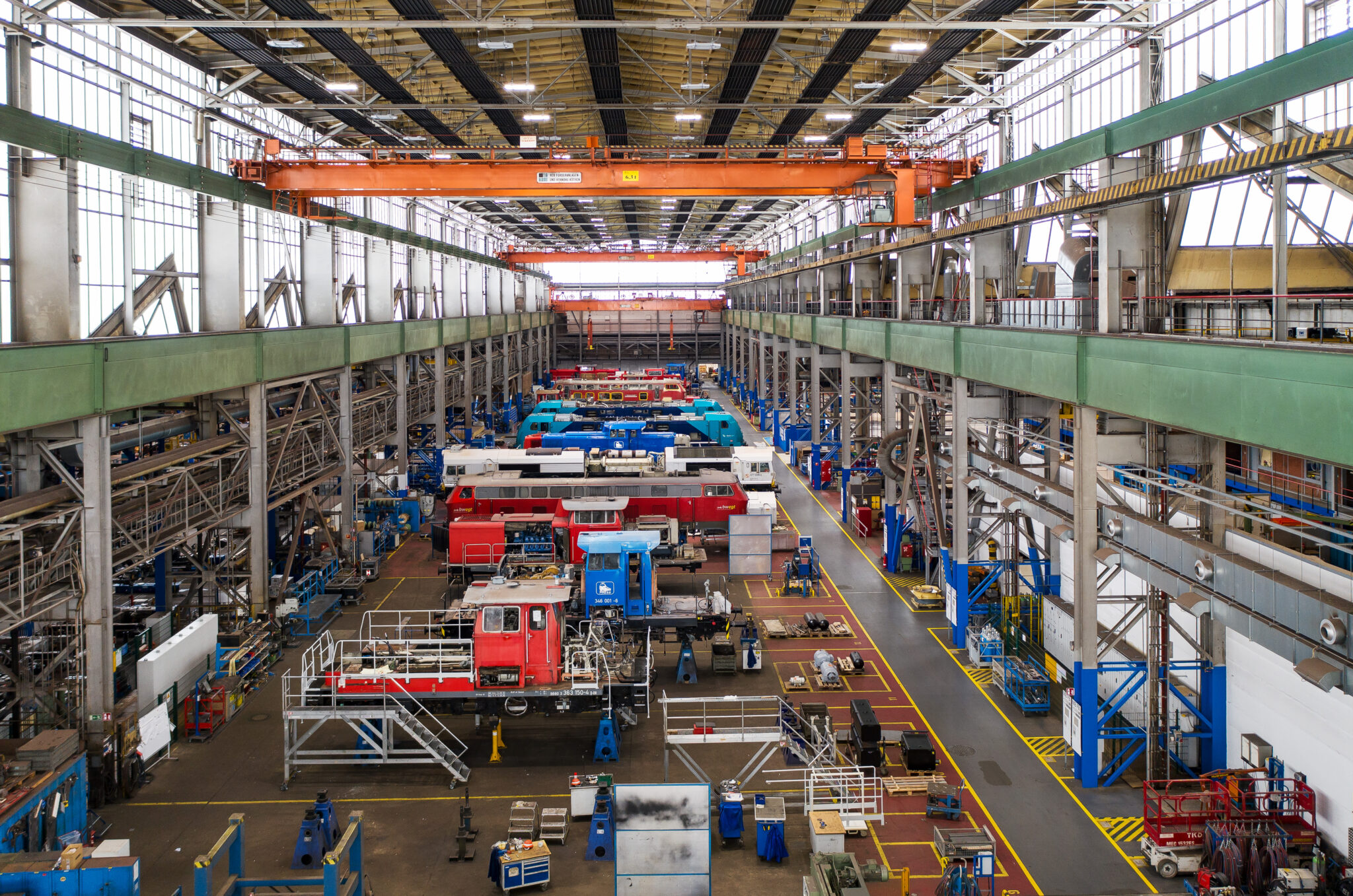 Rail company optimises workshop logistics