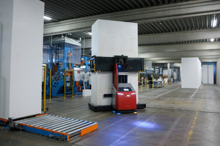 AGVs help Austrian insulating panel firm with upstream logistics