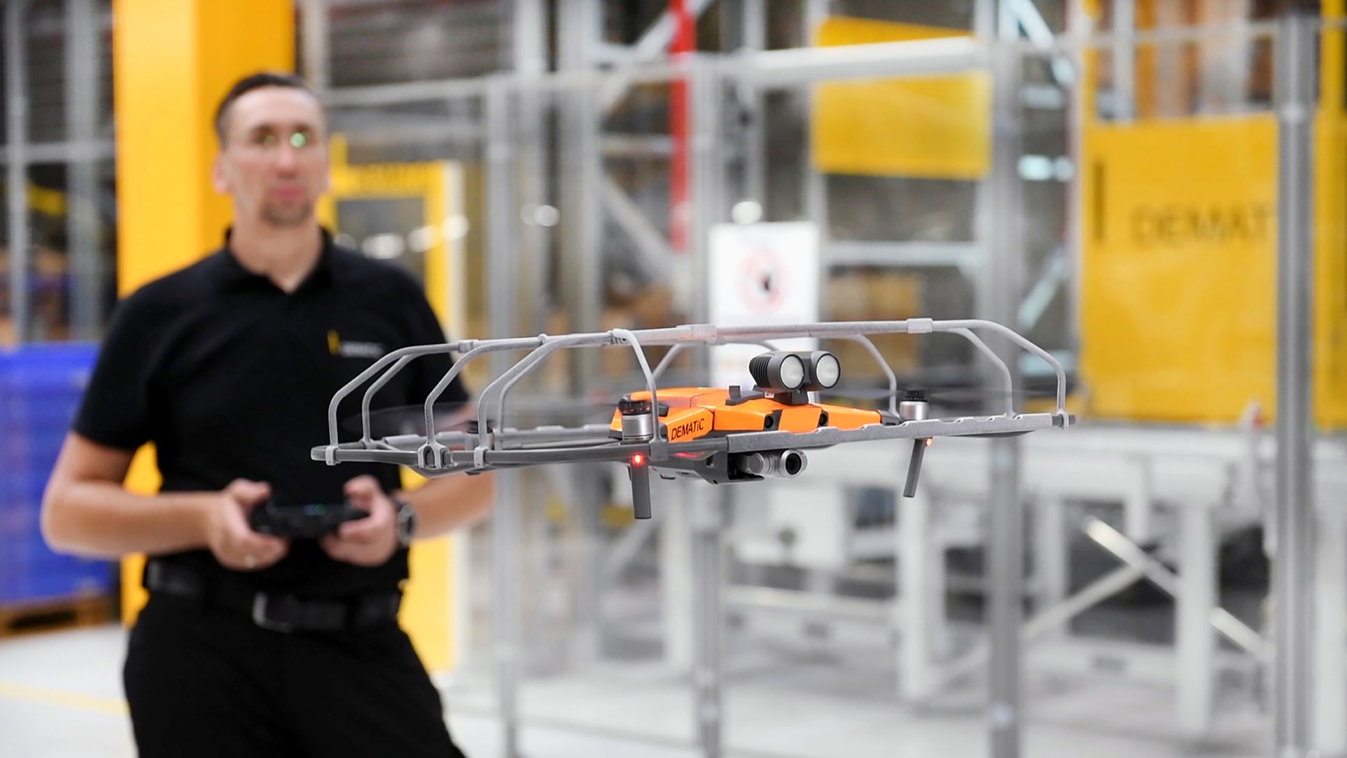 Dematic offers inspection by drone