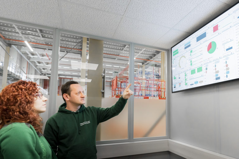 Dashboard Displays Warehouse Data