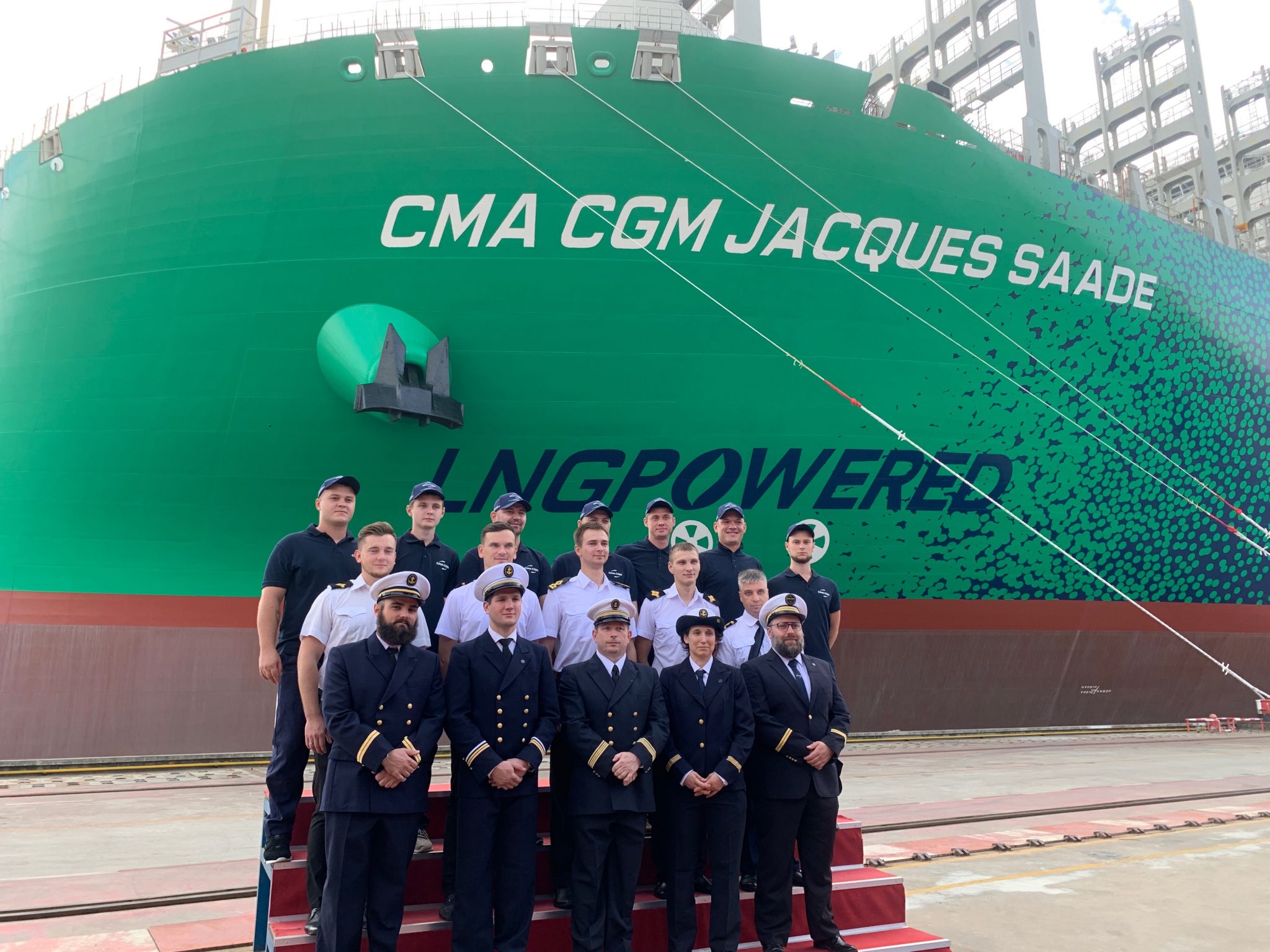 First 23000 TEU Container Vessel Powered by LNG