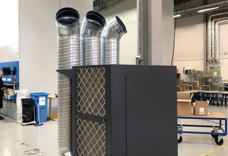 QleanAir cleans the air at Swedish warehouse