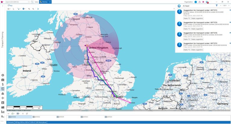 AI-based Planning Radar at Transport Logistic