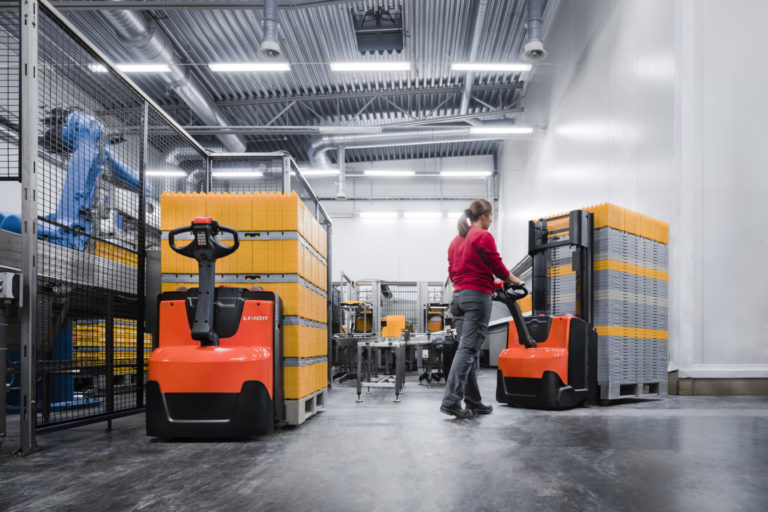 Improved Pedestrian Pallet Trucks and Stackers from Toyota