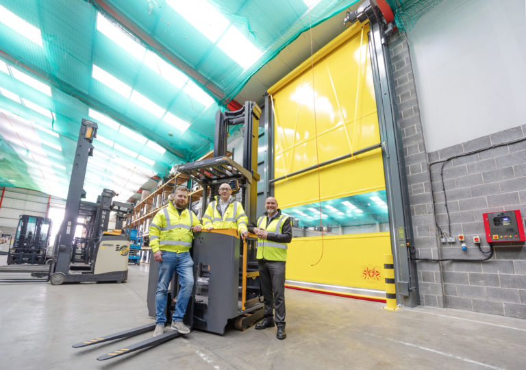 High-speed Ramdoor Installed at Forklift Facility