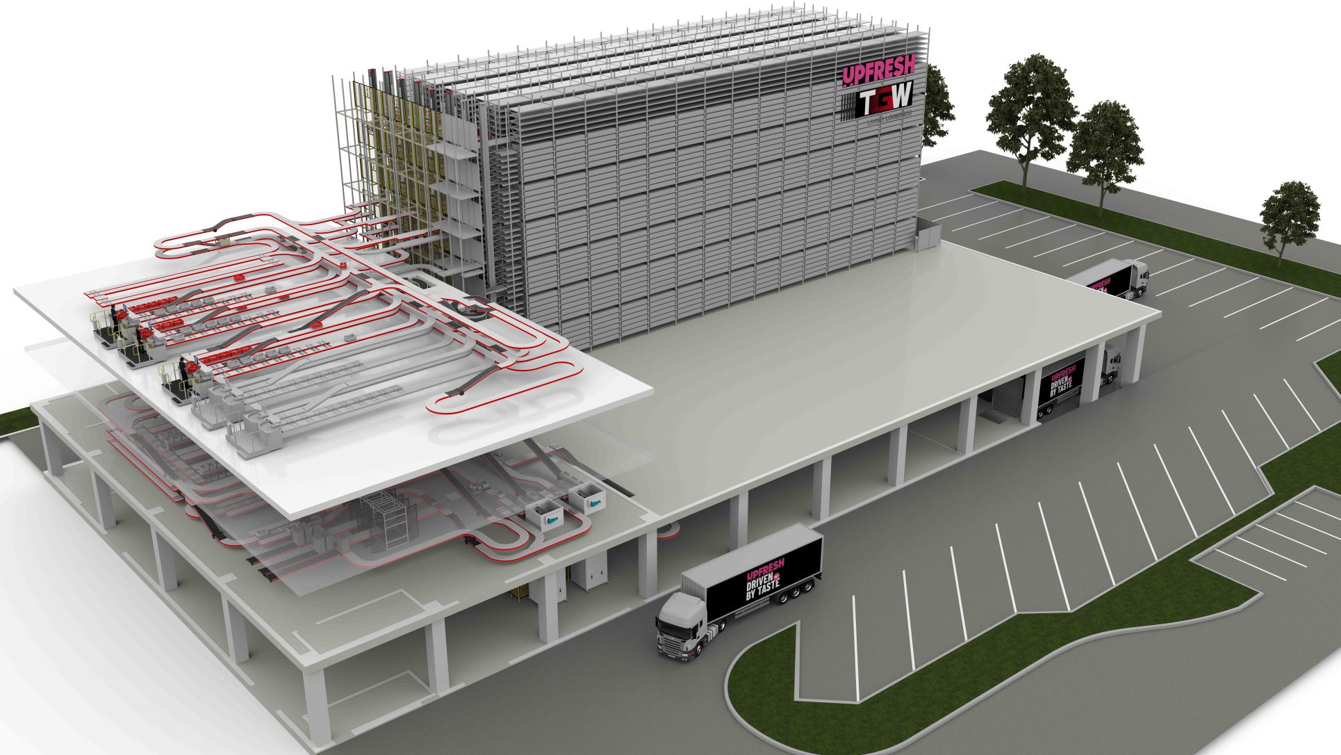 TGW speeds up Belgian grocery retailer UpFresh