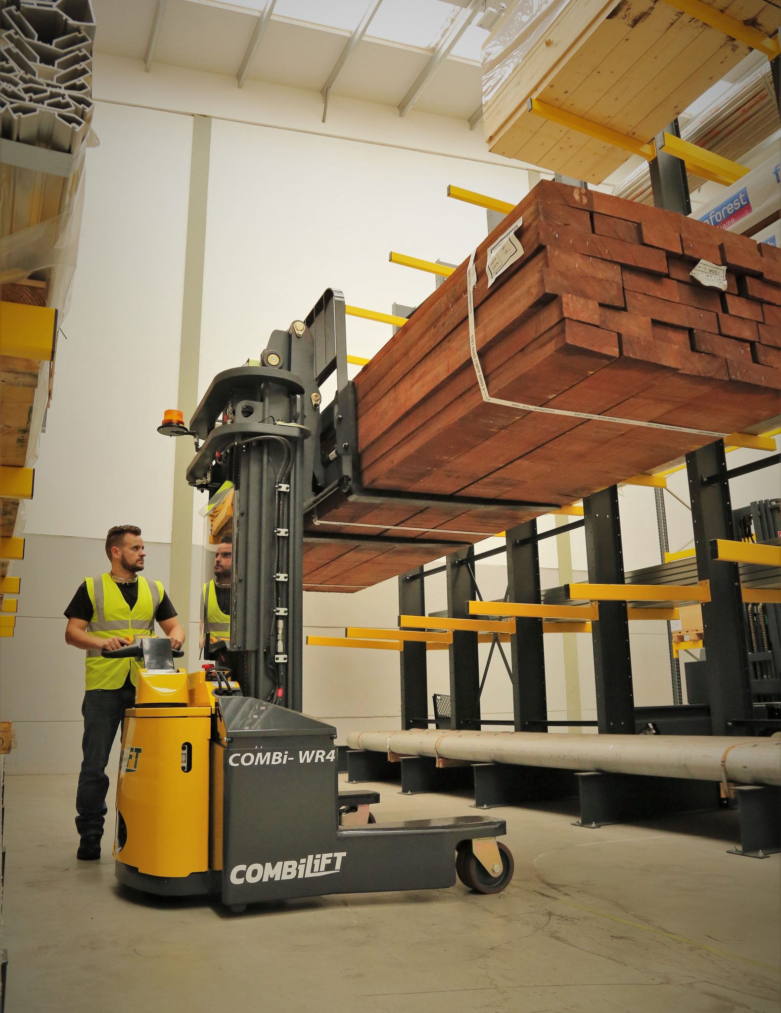 Four Separate IMHX Stands for Combilift and Aisle Master