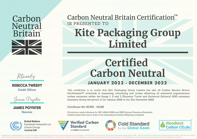 Kite achieves carbon neutrality for second year