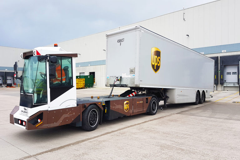 UPS Tests Trailer Movements with Gaussin Autonomous EVs at London Hub