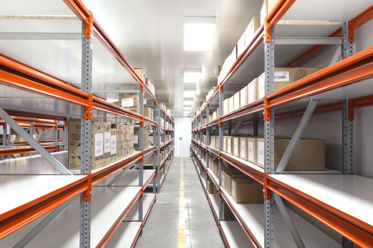 galvanised steel shelving