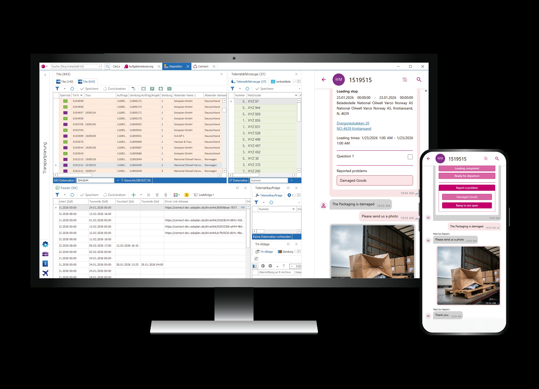 Commercial Vehicle Driver Communication