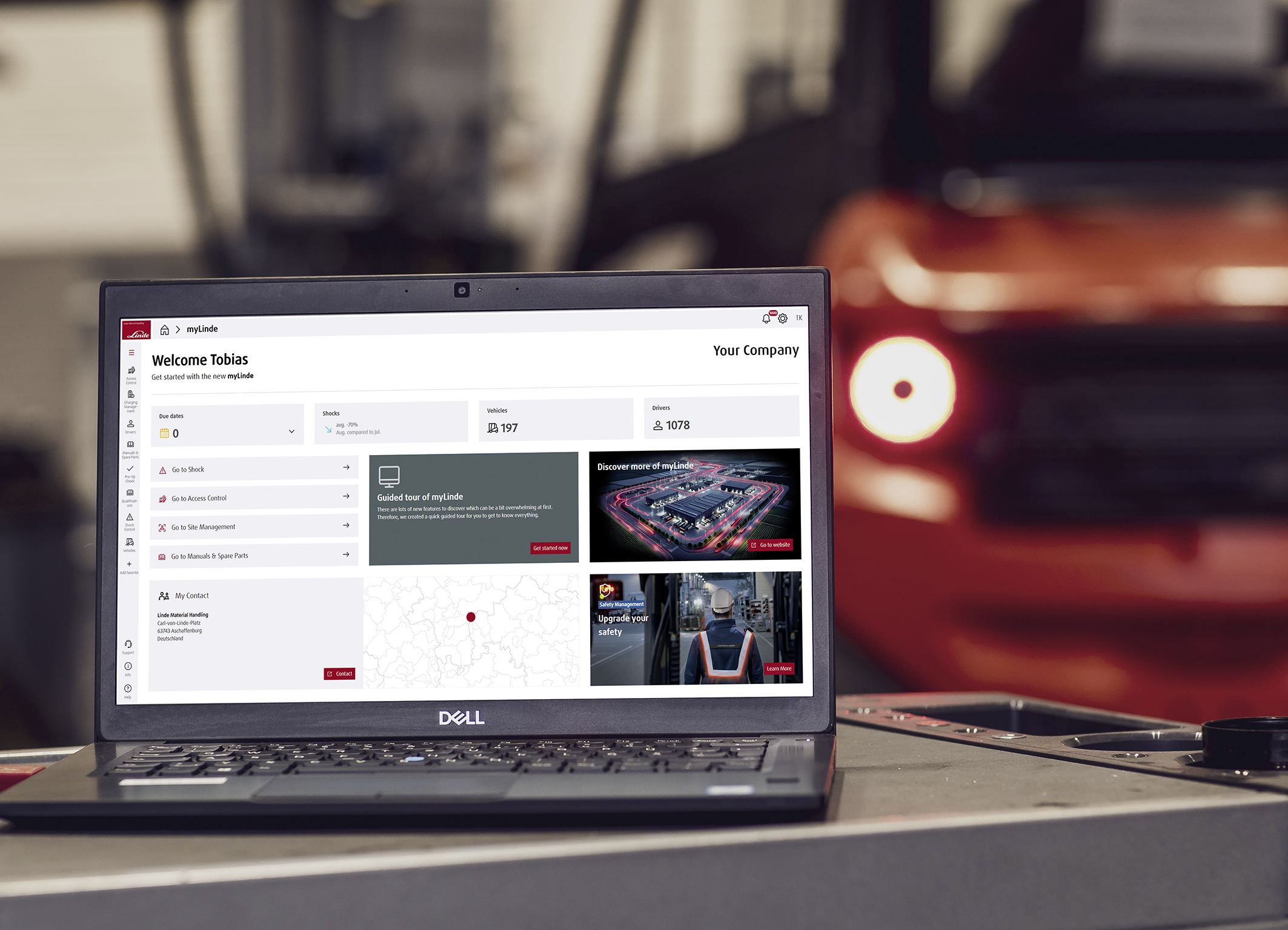 Customer Portal Manages Industrial Truck Fleets