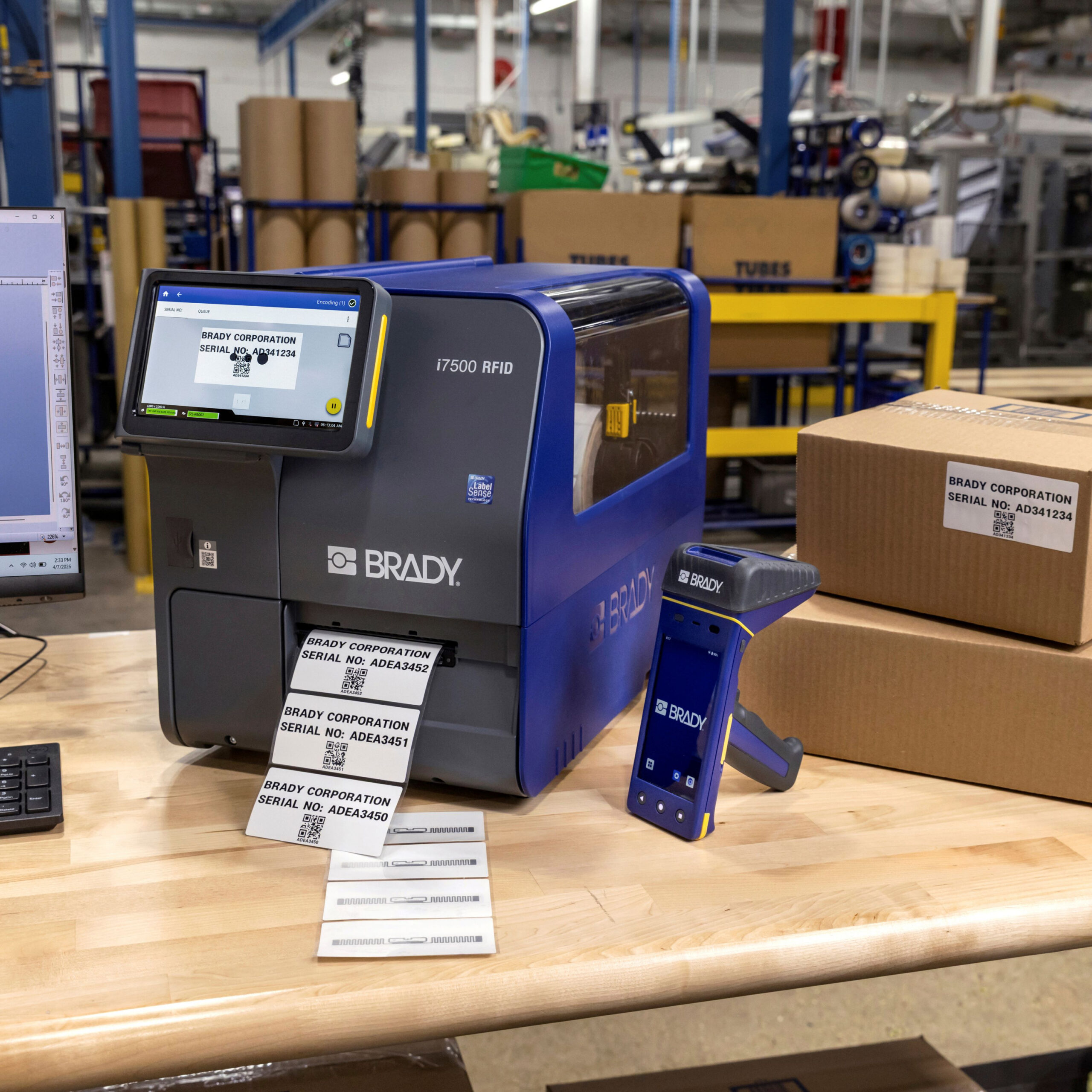 No Waste RFID Label Printer