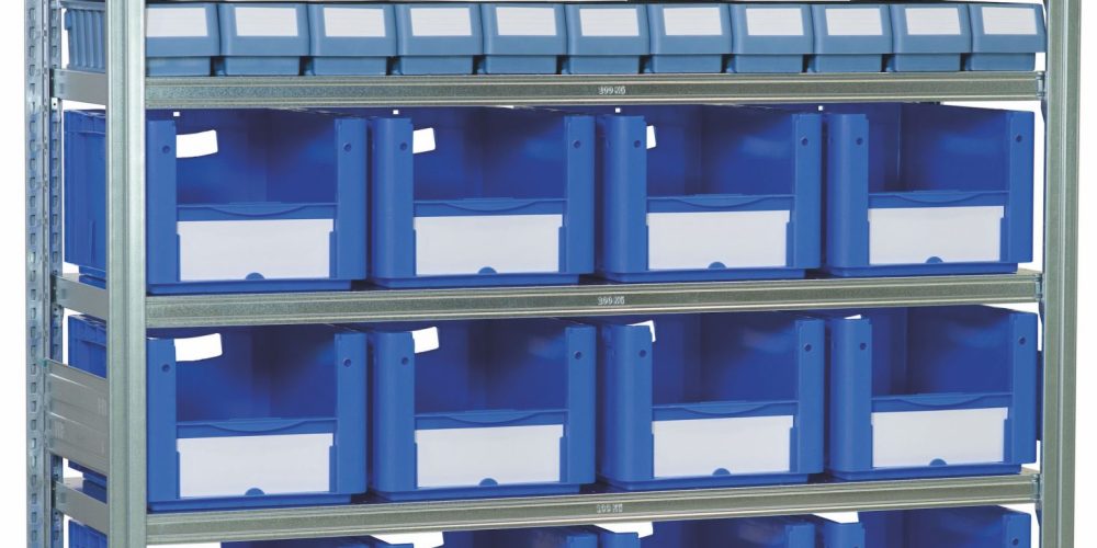 BITO-storage-and-picking-bays-galvanised-shelving-with-combinations-of-XL-and-RK-containers-copy-scaled