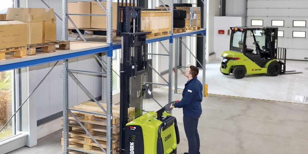 electric high-lift pallet truck