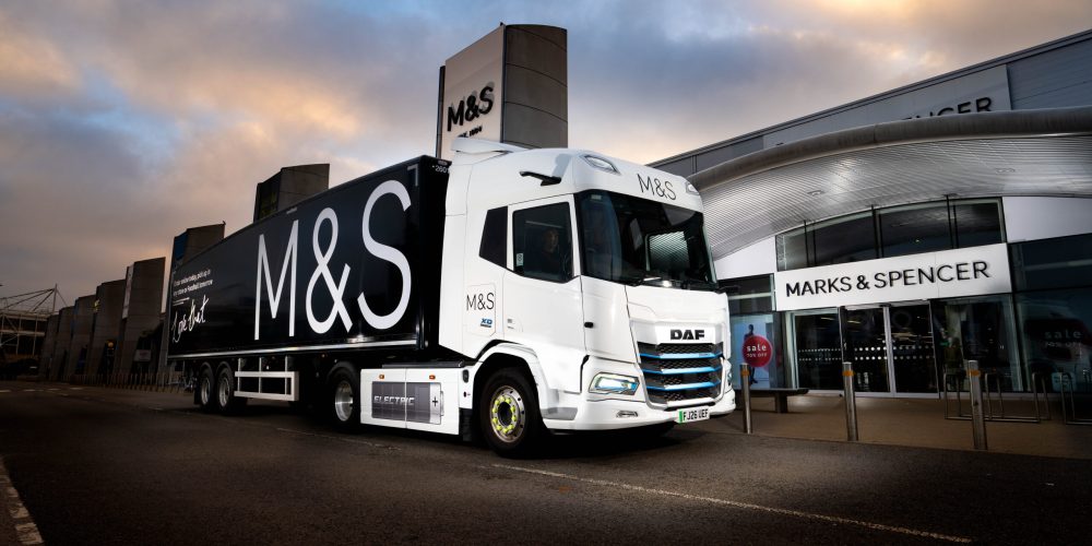 M&S Steps Towards Net Zero with New DAF Electric Trucks