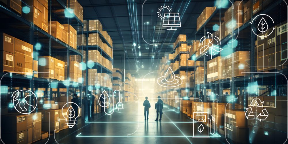 Smart logistics with connected infrastructure and digital tracking