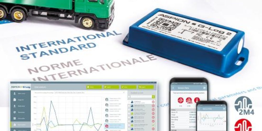 ASPION data logger monitors transport standardTransparency according to standard with shock/vibration test